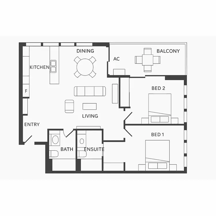 Floorplan of Homely apartment listing, 617/15 Bowes Street, Phillip ACT 2606
