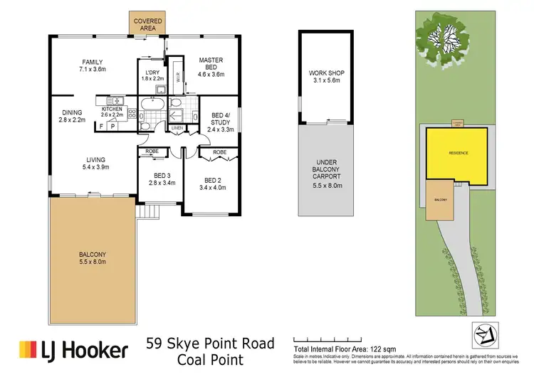 Floorplan of Homely house listing, 59 Skye Point Road, Coal Point NSW 2283
