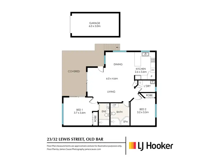 Floorplan of Homely unit listing, Unit 23/32 Lewis Street, Old Bar NSW 2430