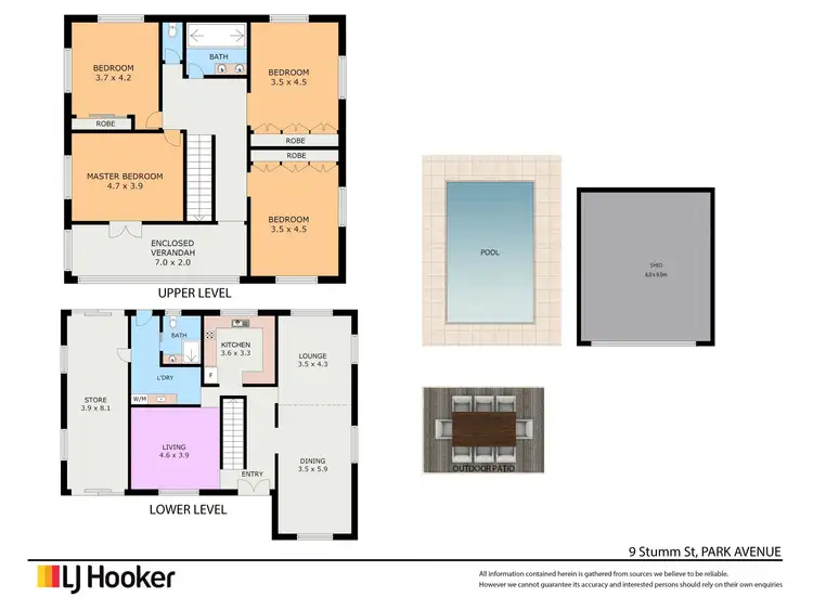 Floorplan of Homely house listing, 9 Stumm Street, Park Avenue QLD 4701