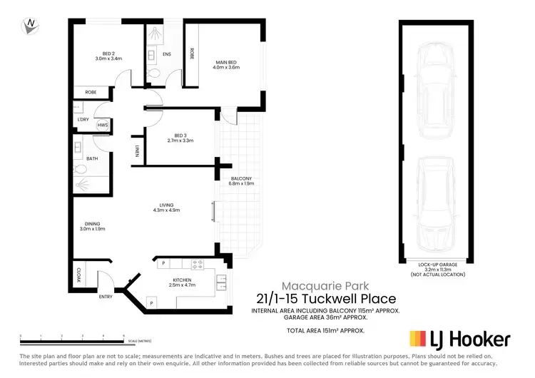 Floorplan of Homely apartment listing, 21/1-15 Tuckwell Place, Macquarie Park NSW 2113