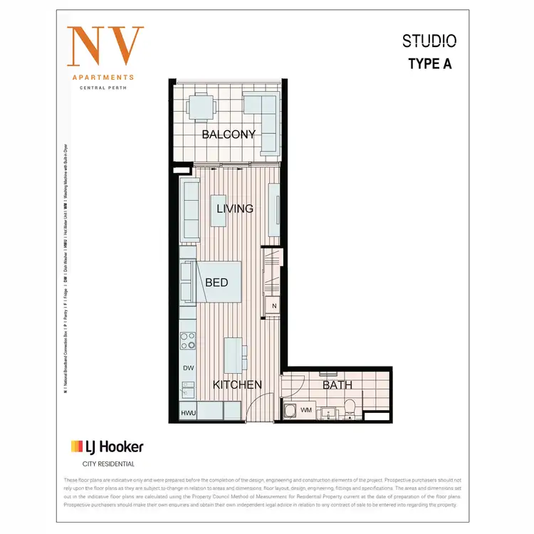 Floorplan of Homely apartment listing, 2718/380 Murray Street, Perth WA 6000