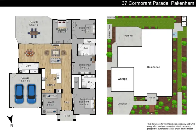 Floorplan of Homely house listing, 37 Cormorant Parade, Pakenham VIC 3810