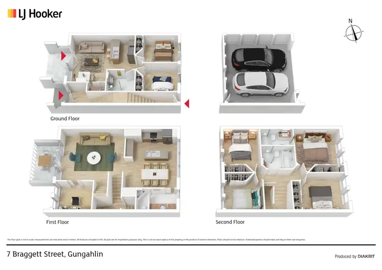 Floorplan of Homely house listing, 7 Braggett Street, Gungahlin ACT 2912