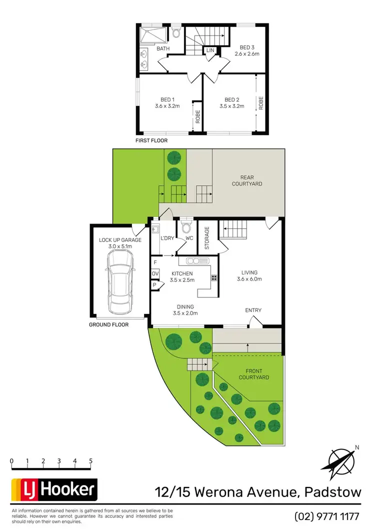 Floorplan of Homely townhouse listing, 12/15 Werona Avenue, Padstow NSW 2211
