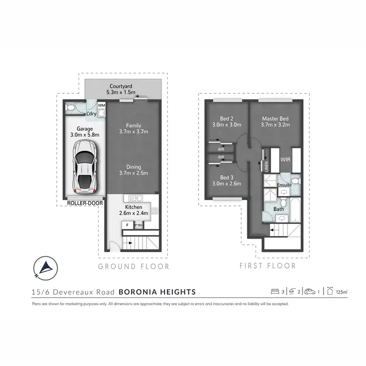 Floorplan of Homely townhouse listing, 15/6 Devereaux Road, Boronia Heights QLD 4124