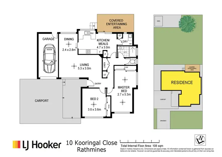 Floorplan of Homely house listing, 10 Kooringal Close, Rathmines NSW 2283