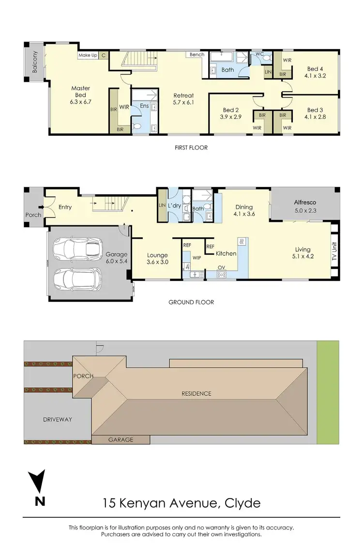 Floorplan of Homely house listing, 15 Kenyan Avenue, Clyde VIC 3978