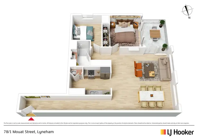 Floorplan of Homely apartment listing, 78/1 Mouat Street, Lyneham ACT 2602