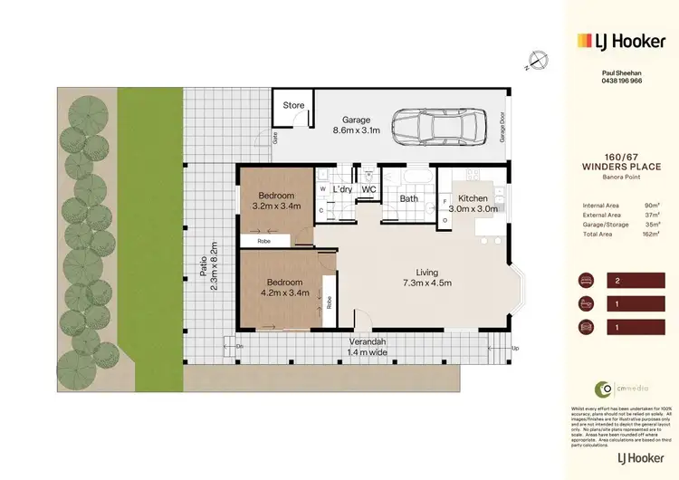 Floorplan of Homely retirement listing, 160/67 Winders Place, Banora Point NSW 2486