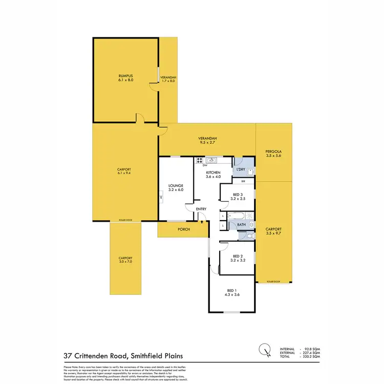 Floorplan of Homely house listing, 37 Crittenden Road, Smithfield Plains SA 5114