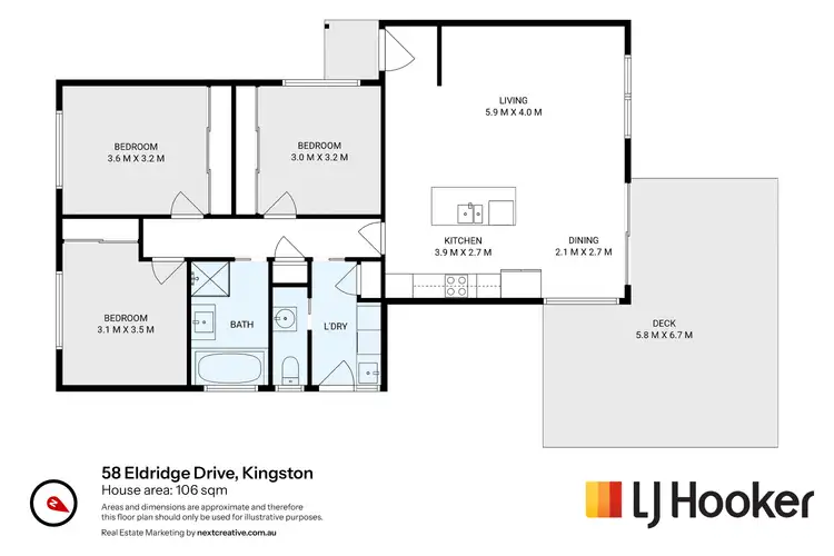 Floorplan of Homely house listing, 58 Eldridge Drive, Kingston TAS 7050