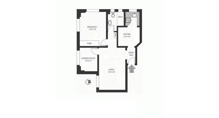 Floorplan of Homely apartment listing, 5/11 Porter Street, Bondi Junction NSW 2022