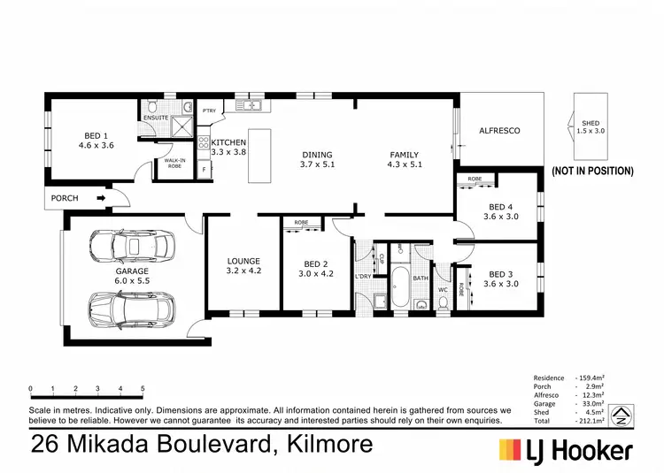 Floorplan of Homely house listing, 26 Mikada Boulevard, Kilmore VIC 3764