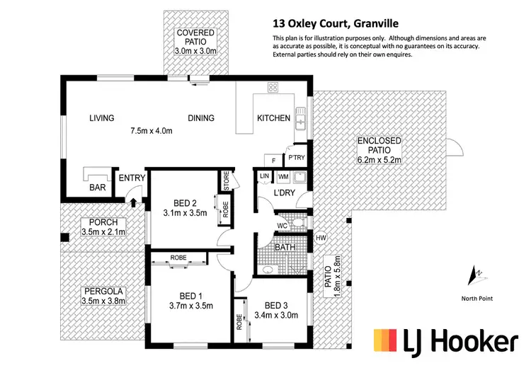 Floorplan of Homely house listing, 13 Oxley Court, Granville QLD 4650