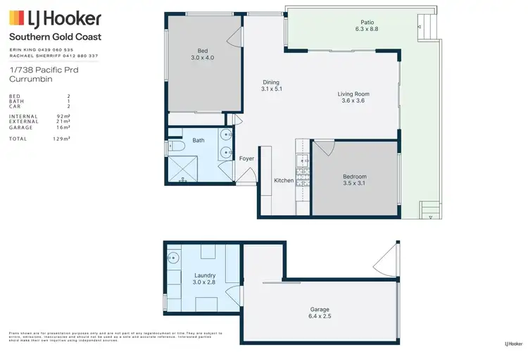 Floorplan of Homely unit listing, 1/738 Pacific Parade, Currumbin QLD 4223