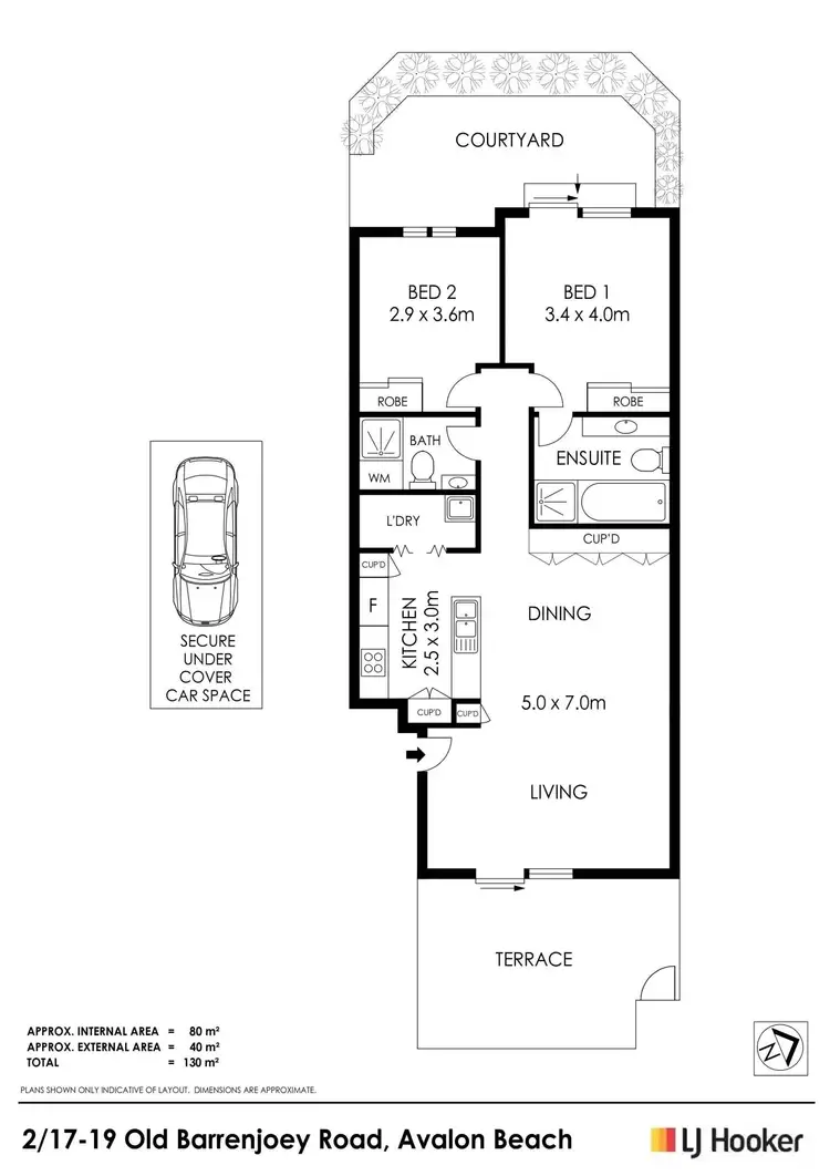 Floorplan of Homely unit listing, 2/17-19 Old Barrenjoey Road, Avalon Beach NSW 2107
