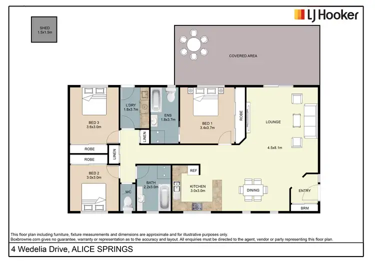 Floorplan of Homely house listing, 4 Wedelia Place, Stuart NT 870