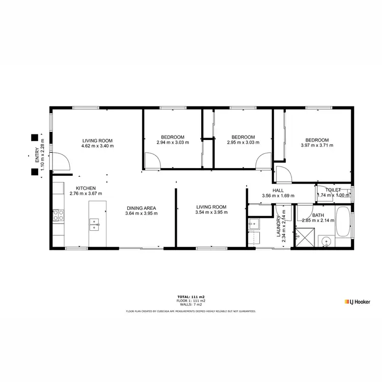 Floorplan of Homely house listing, 62 Bellview Drive, Ravenshoe QLD 4888