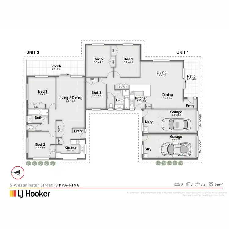 Floorplan of Homely unit listing, 1/6 Westminster Street, Kippa-Ring QLD 4021