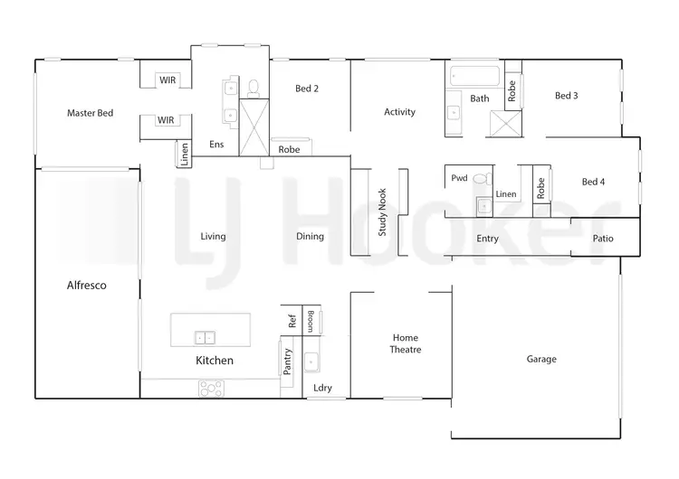 Floorplan of Homely house listing, 50 Lazzarini Drive, Harrington NSW 2427