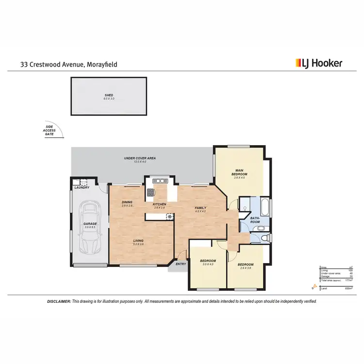 Floorplan of Homely house listing, 33 Crestwood Avenue, Morayfield QLD 4506