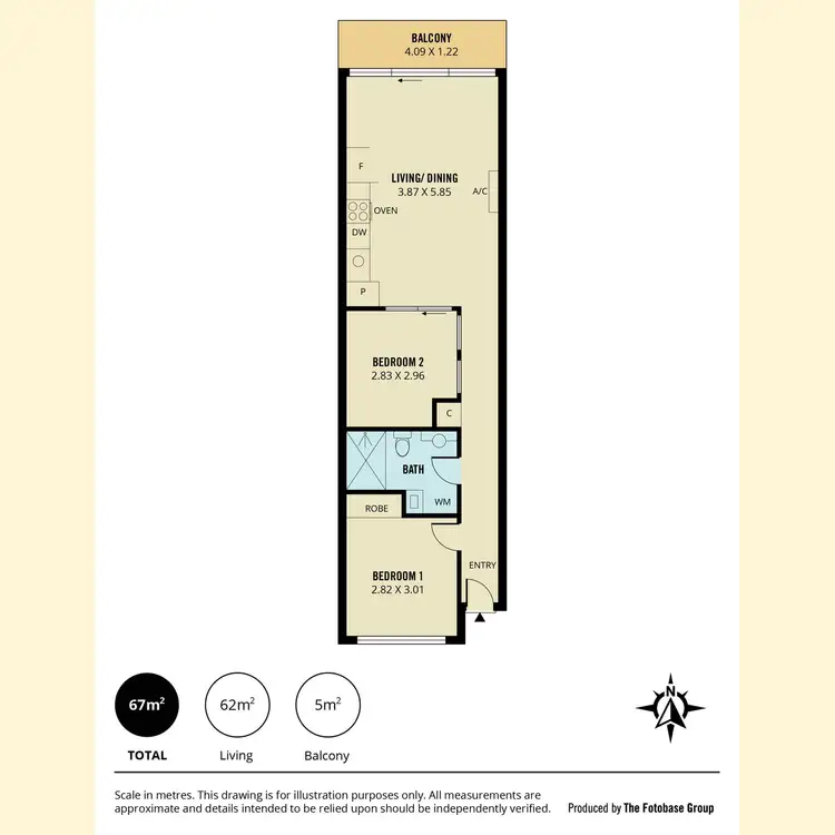 Floorplan of Homely apartment listing, 83/45 York Street, Adelaide SA 5000