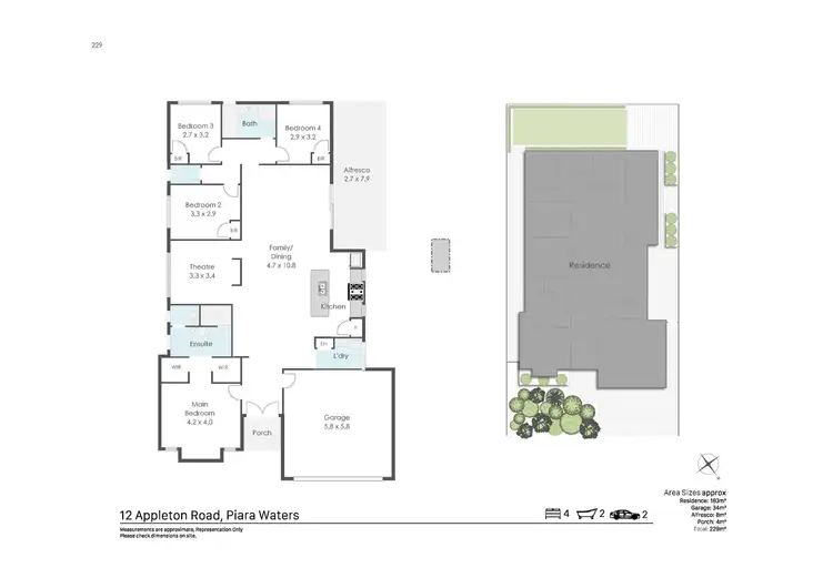 Floorplan of Homely house listing, 12 Appleton Road, Piara Waters WA 6112