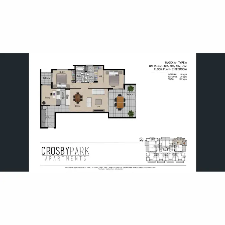 Floorplan of Homely unit listing, 1502/52 Crosby Road, Albion QLD 4010