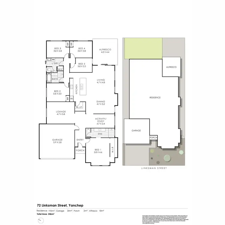 Floorplan of Homely house listing, 72 Linksman Street, Yanchep WA 6035