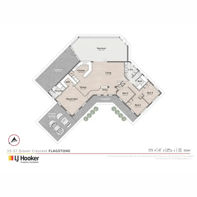 Floorplan of Homely house listing, 55-57 Drover Crescent, Flagstone QLD 4280