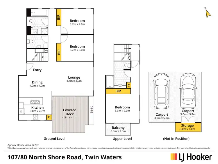 Floorplan of Homely unit listing, 107/80 North Shore Road, Twin Waters QLD 4564