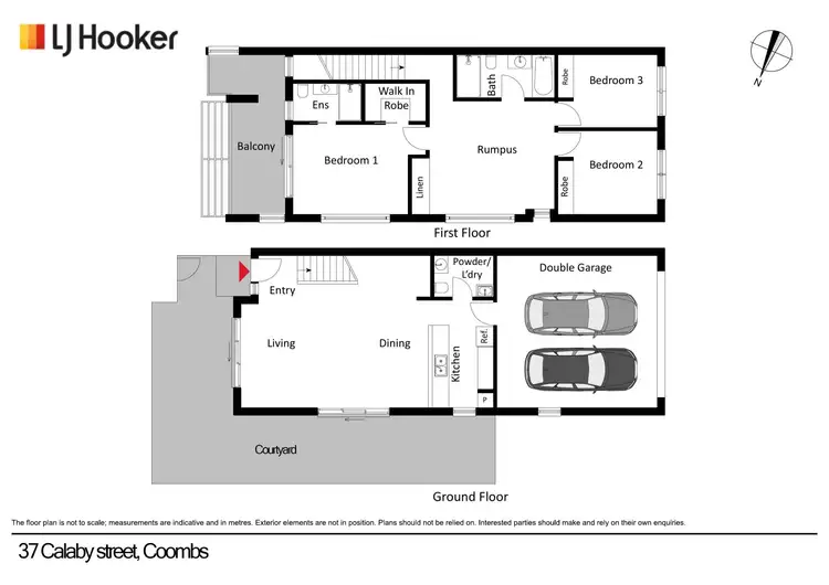 Floorplan of Homely townhouse listing, 37 Calaby Street, Coombs ACT 2611