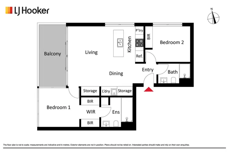 Floorplan of Homely apartment listing, 710/351 Northbourne Avenue, Lyneham ACT 2602
