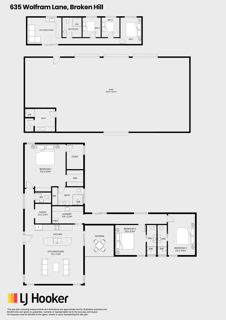 Floorplan of Homely house listing, 635 Wolfram Lane, Broken Hill NSW 2880