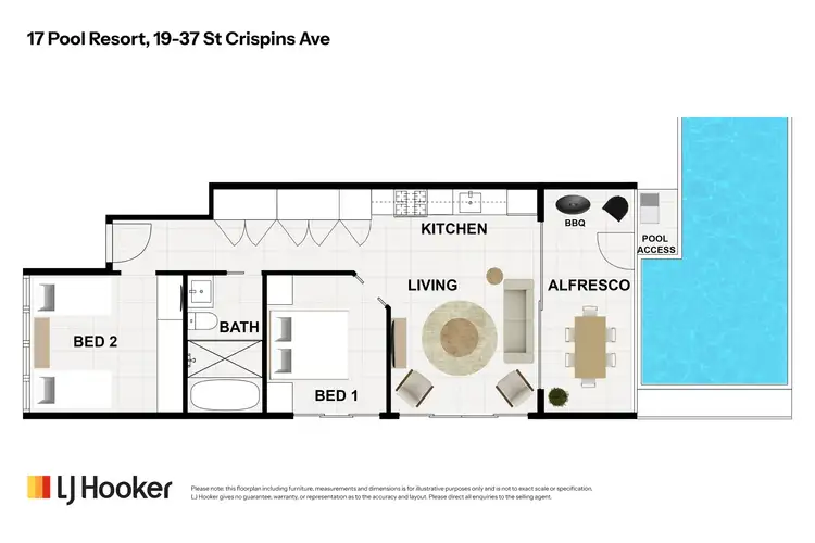 Floorplan of Homely unit listing, 17 Pool/19-37 St Crispins Avenue, Port Douglas QLD 4877
