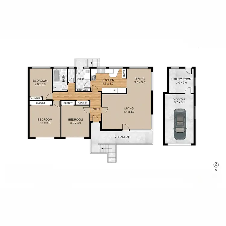 Floorplan of Homely house listing, 4 Esperance Street, Red Hill ACT 2603