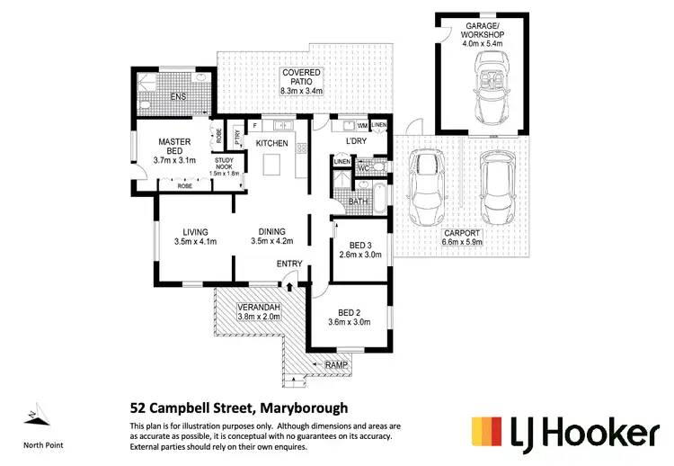 Floorplan of Homely house listing, 52 Campbell Street, Maryborough QLD 4650