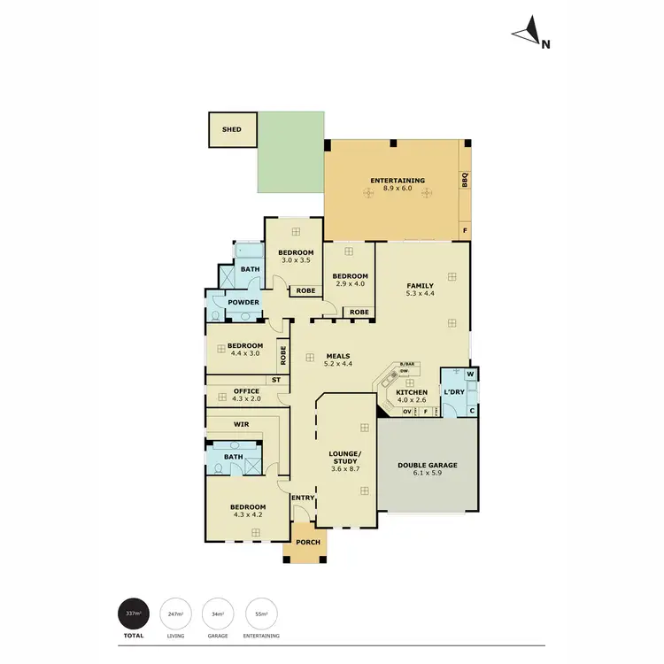 Floorplan of Homely house listing, 6 Stony Way, Mawson Lakes SA 5095