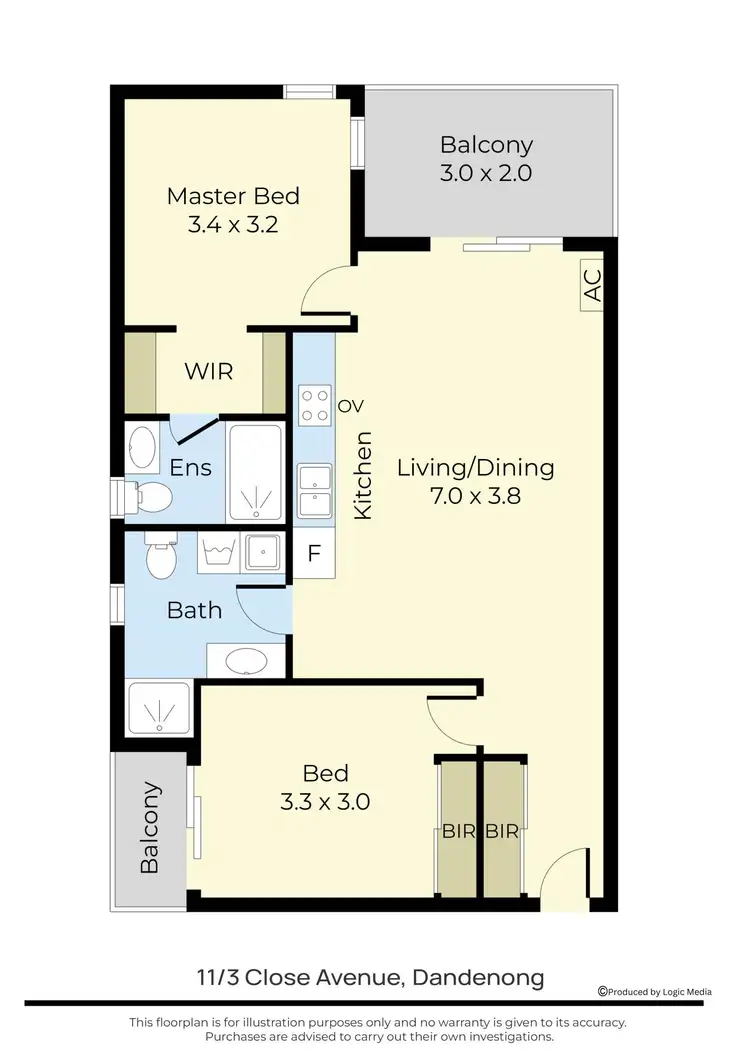 Floorplan of Homely unit listing, 11/3 Close Avenue, Dandenong VIC 3175