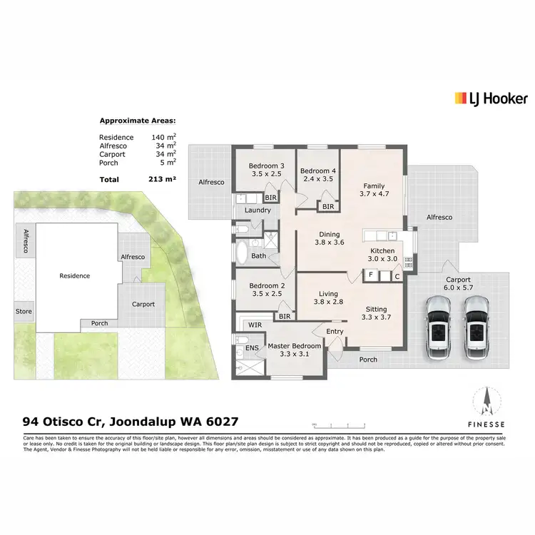 Floorplan of Homely house listing, 94 Otisco Crescent, Joondalup WA 6027