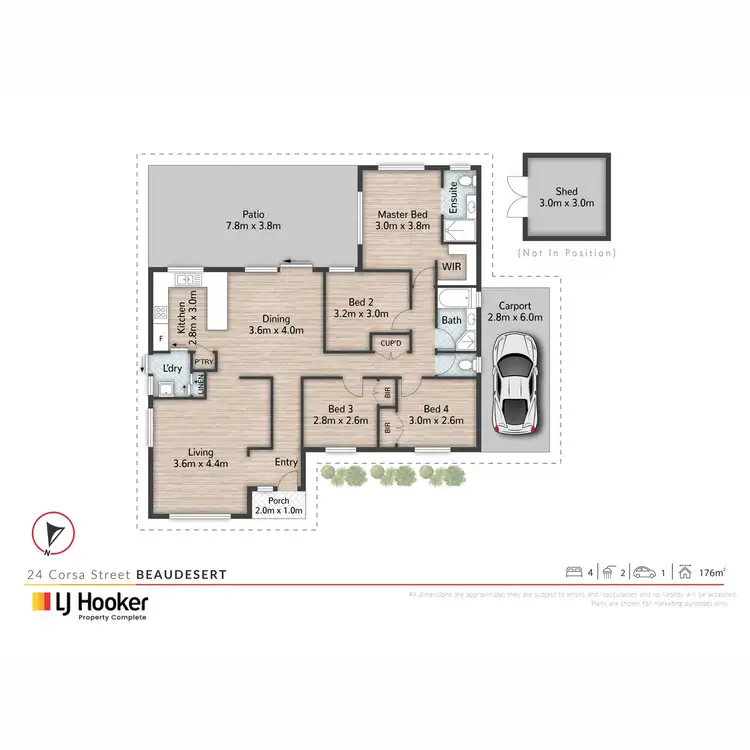 Floorplan of Homely house listing, 24 Corsa Street, Beaudesert QLD 4285