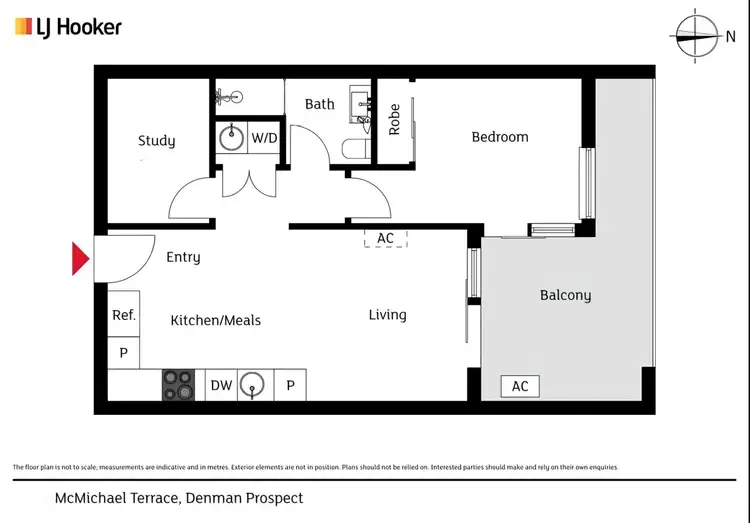 Floorplan of Homely apartment listing, 77/2 McMichael Terrace, Denman Prospect ACT 2611