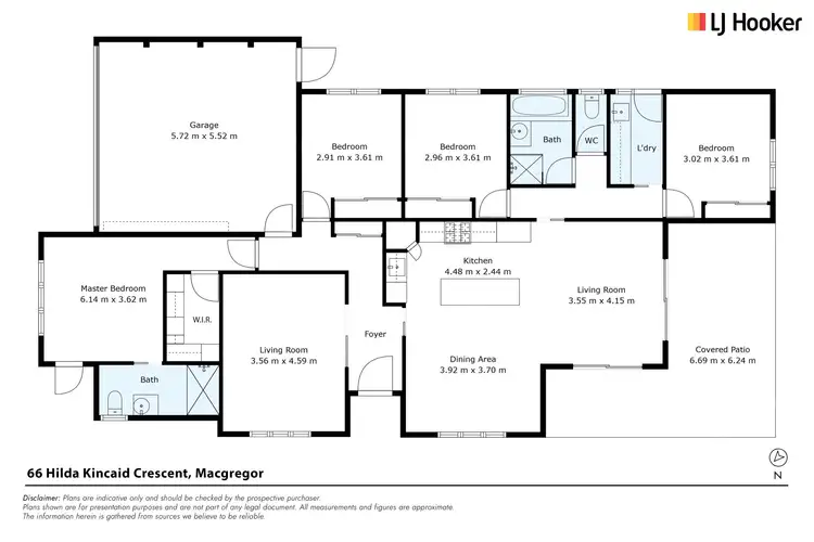 Floorplan of Homely house listing, 66 Hilda Kincaid Crescent, Macgregor ACT 2615