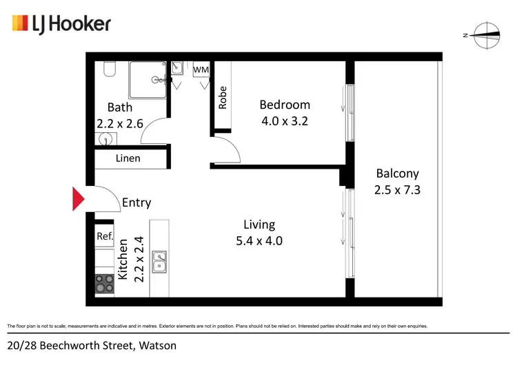 Floorplan of Homely apartment listing, 20/28 Beechworth Street, Watson ACT 2602
