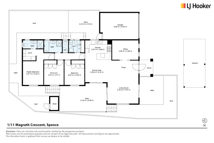 Floorplan of Homely house listing, 1/11 Magrath Crescent, Spence ACT 2615