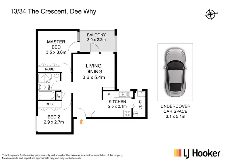Floorplan of Homely apartment listing, 13/34 The Crescent, Dee Why NSW 2099