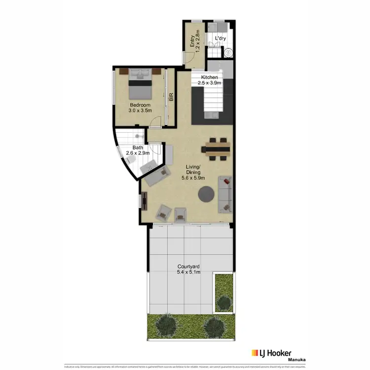 Floorplan of Homely unit listing, 18/15 Strangways Street, Curtin ACT 2605