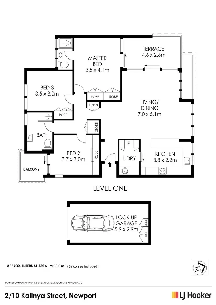 Floorplan of Homely apartment listing, 2/10 Kalinya Street, Newport NSW 2106