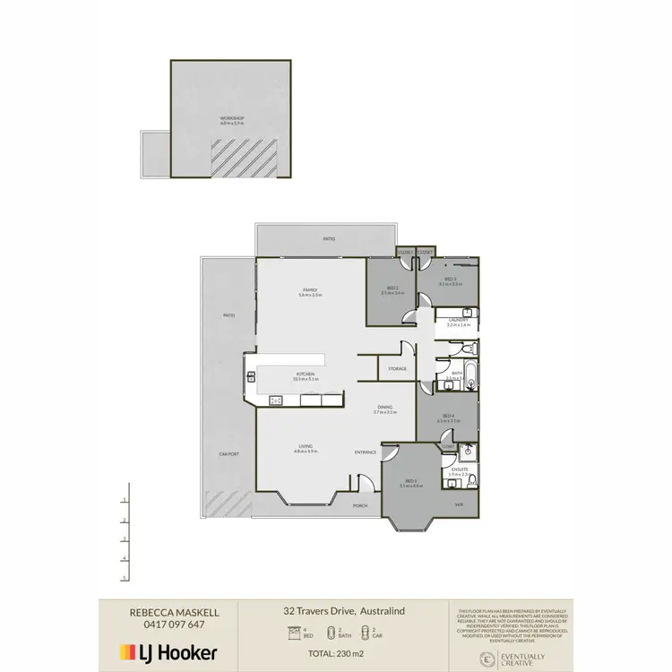 Floorplan of Homely house listing, 32 Travers Drive, Australind WA 6233